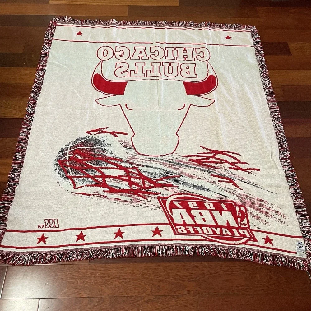 NBA Champions Chicago Bulls 1997‎ Playoffs Throw Blanket Northwest Company